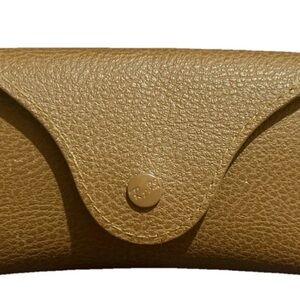 Ray-Ban Tan Leather Eyewear Case
